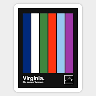 Viriginia State Flag // Original State Flag Colors Design Magnet